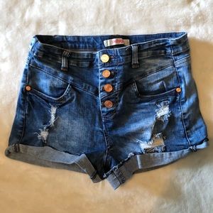High Waisted Jean Shorts